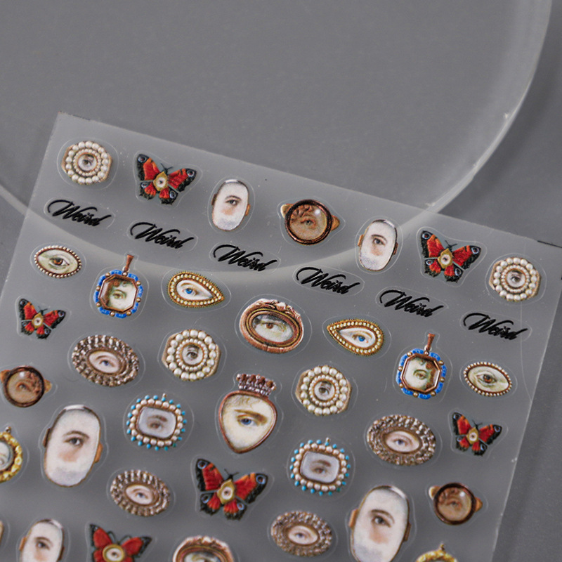 Nail Art Xmas - 1 pçs 5d em relevo halloween