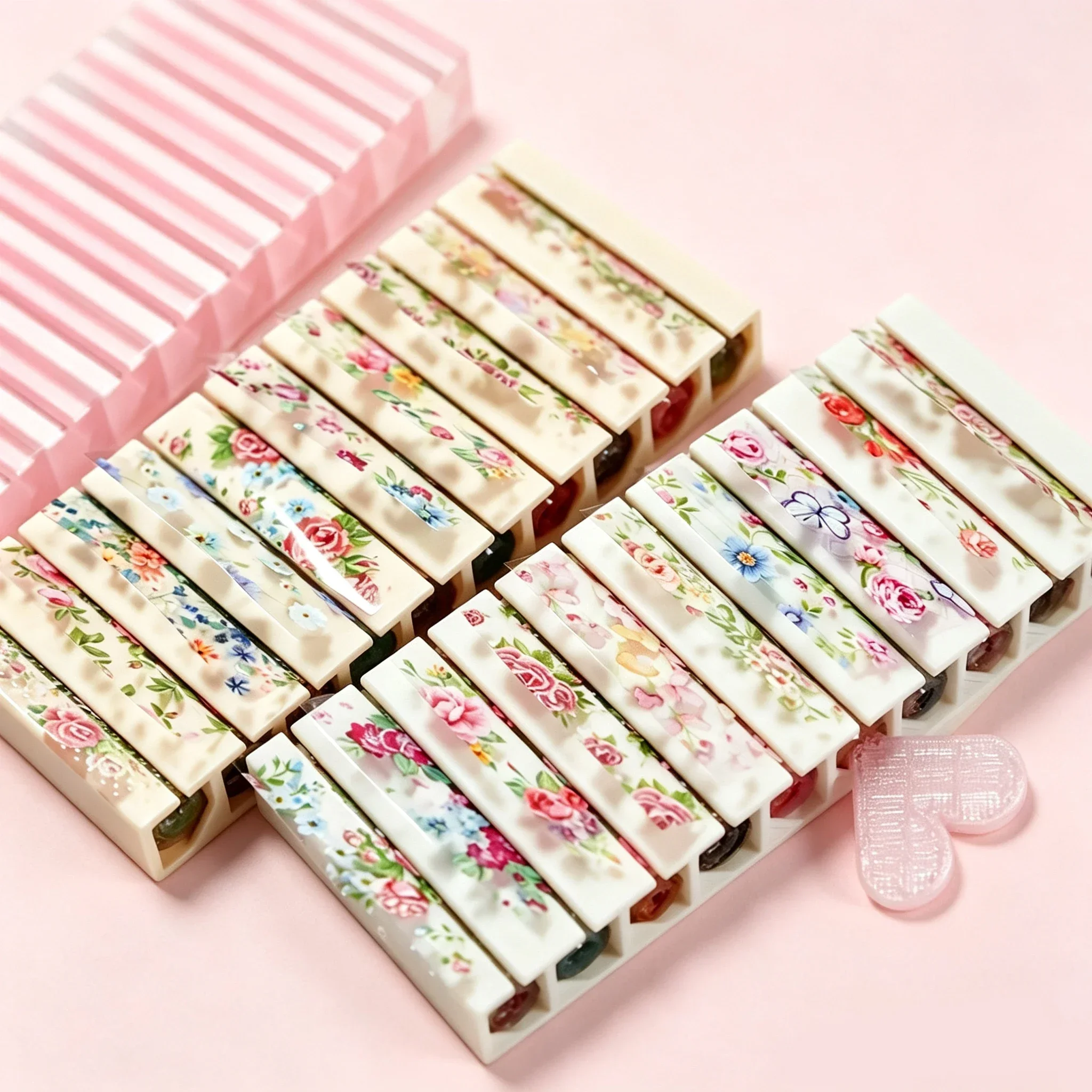 Nail Foil Transfer - Caixa Organizadora Portátil de 10 Compartimentos