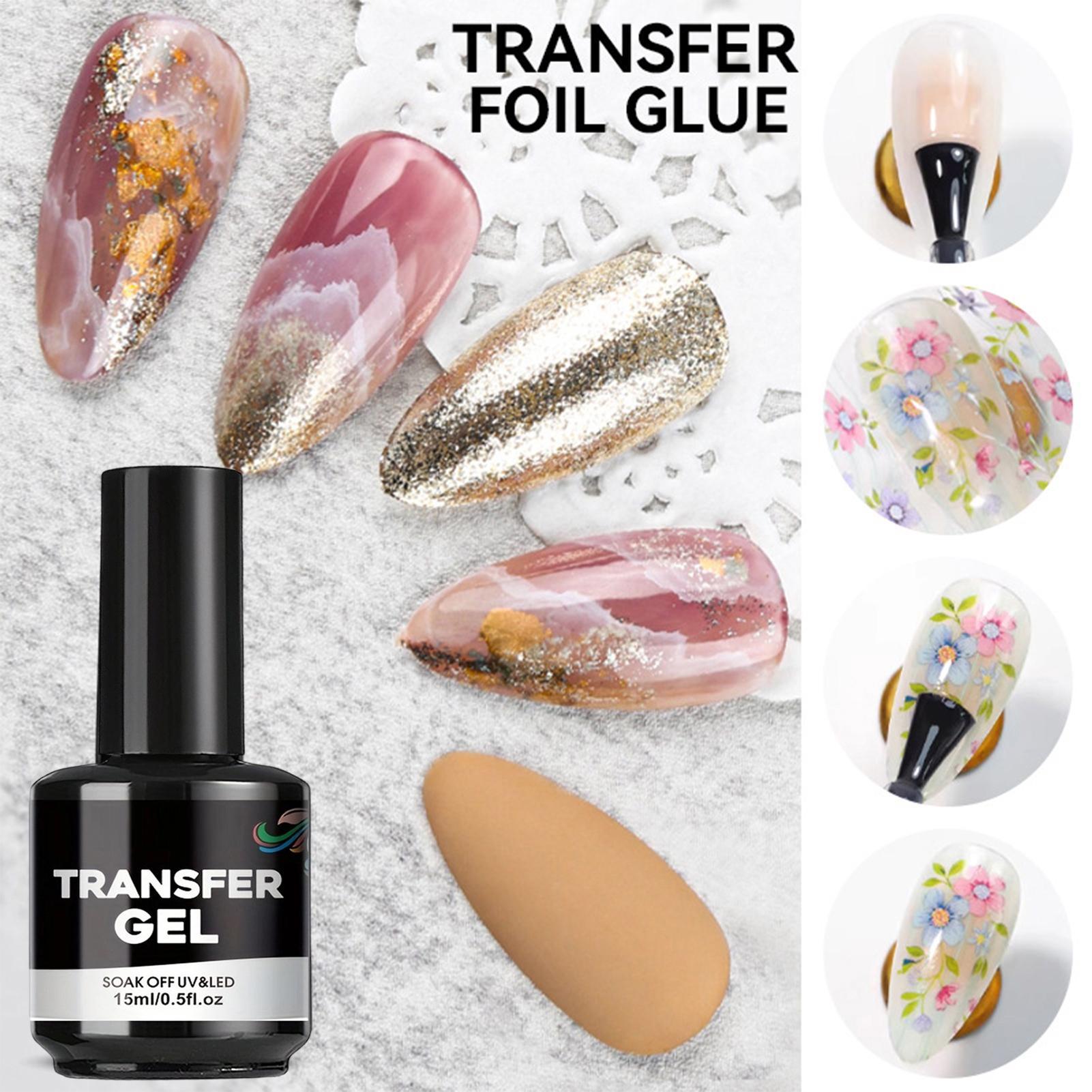 Nail Foil Transfer - Gel de Transferência para Unhas 15ml,