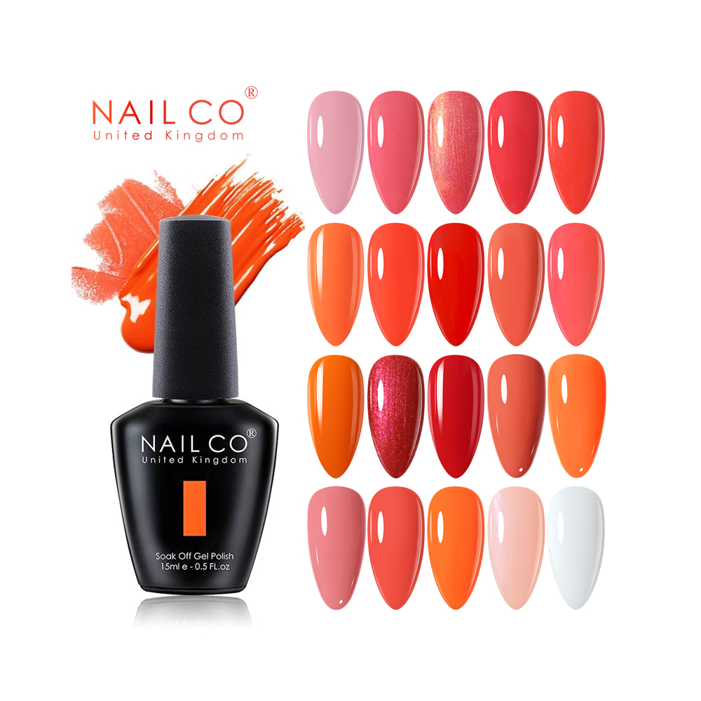 Nail Art Orange - Nailco 15ml laranja vermelho rosa cores