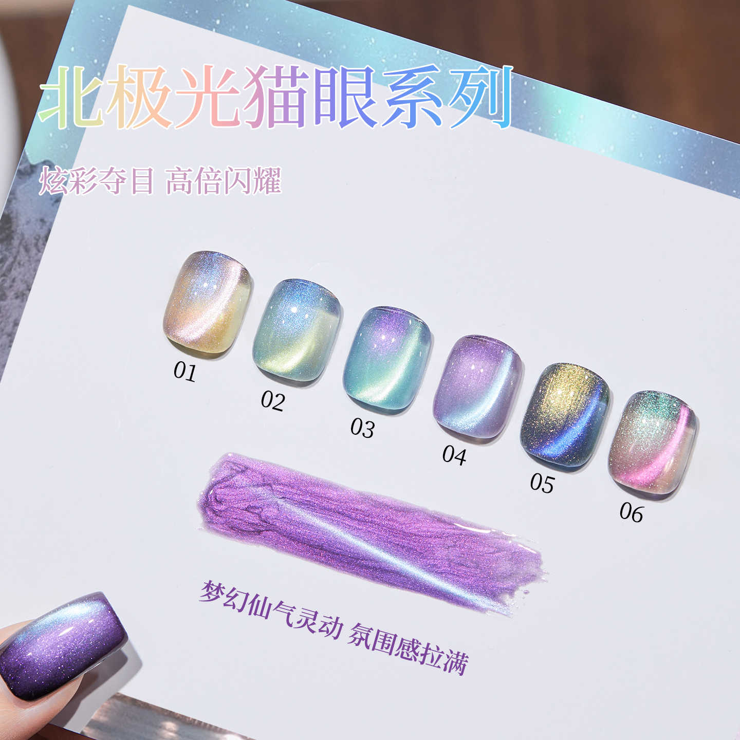 Nail Art Gel Polos - BAOSHIMAN 2025 Novo 6 Cores North