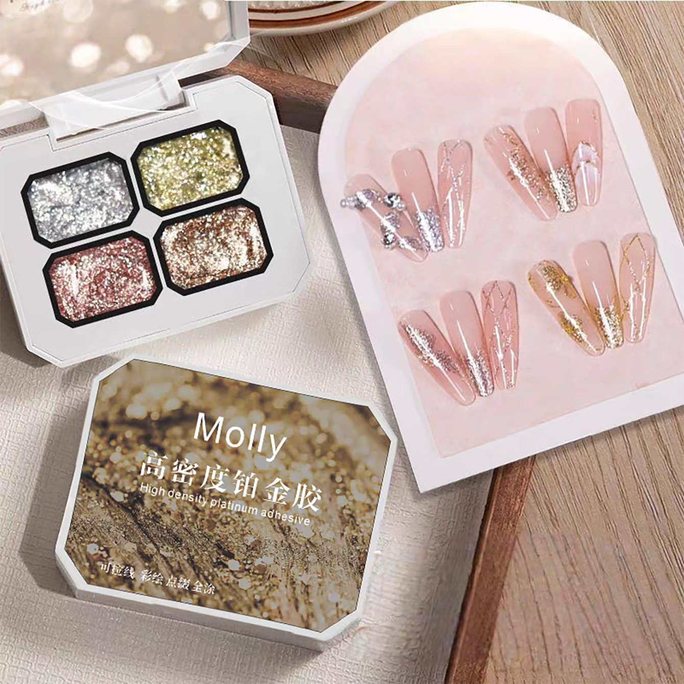 Nail Foil Transfer - MIANEL Paleta de Gel para Unhas