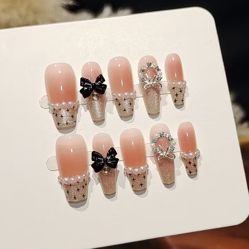 Nail Art Fake - 10 Peças de Unhas Postiças de