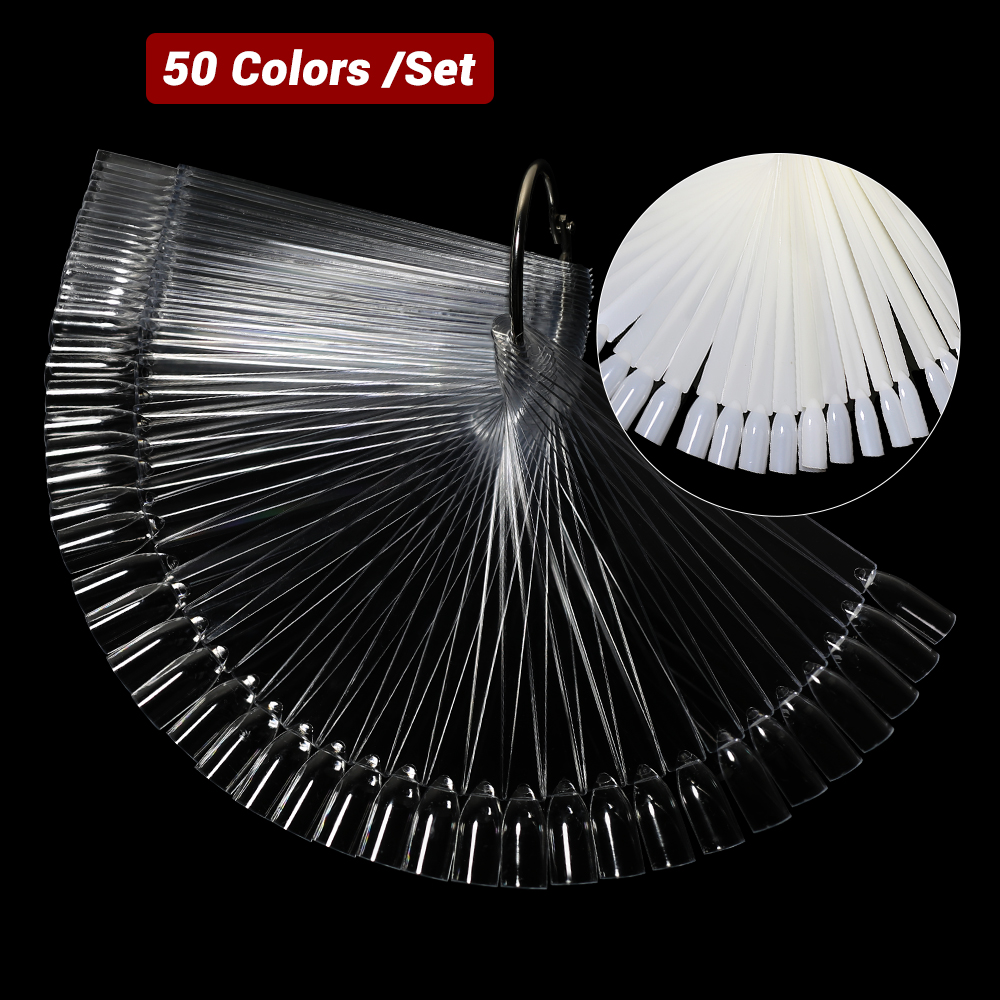 Nail Art Natural - 50 pçs varas de exibição de
