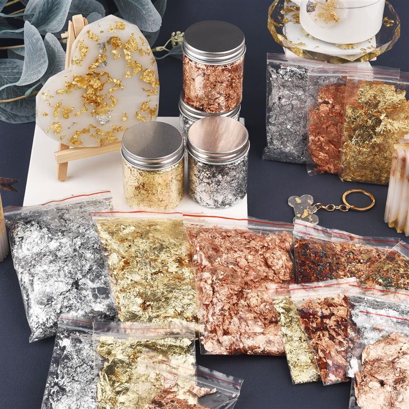 Nail Foil Transfer - Imitação de ouro Sliver Copper Foil