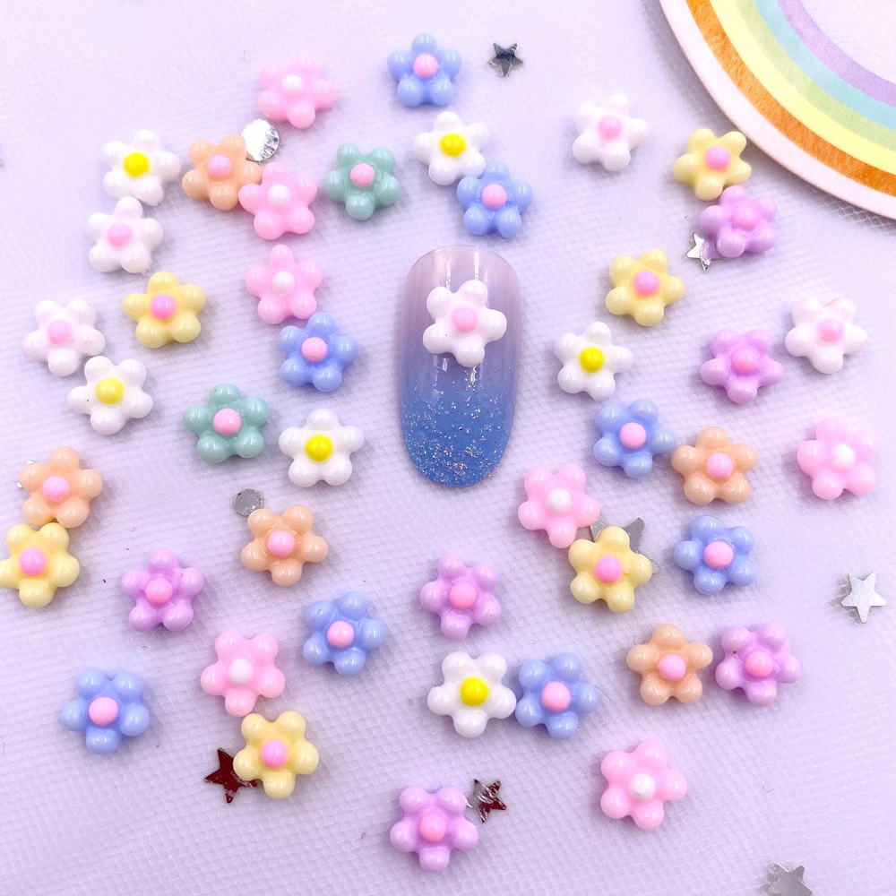 Nail Art Xmas - 100 Peças de Gemas de Flor