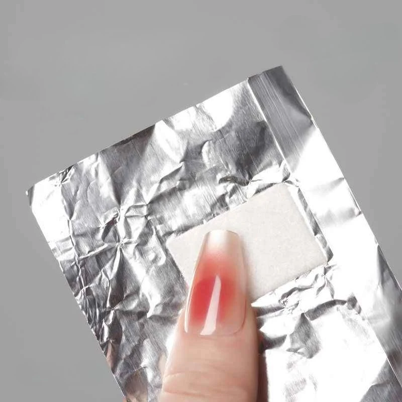 100 pçs removedor de folha de  - Nail Foil Transfer avaliação e preço