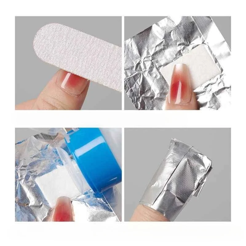 100 pçs removedor de folha de  - Nail Foil Transfer avaliação e preço