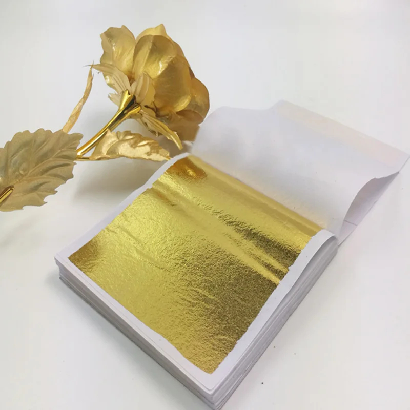 100 folhas de imitação de ouro - Nail Foil Transfer avaliação e preço