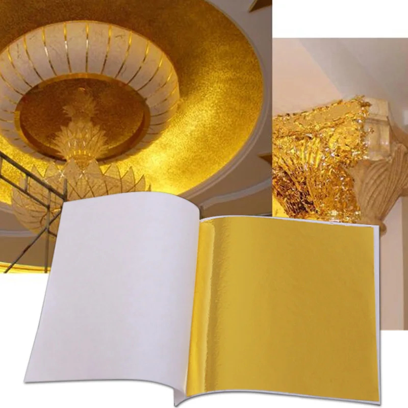 100 folhas de imitação de ouro - Nail Foil Transfer avaliação e preço