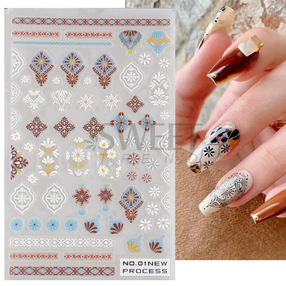 3d boêmio fosco novo adesivo d - Nail Art France avaliação e preço