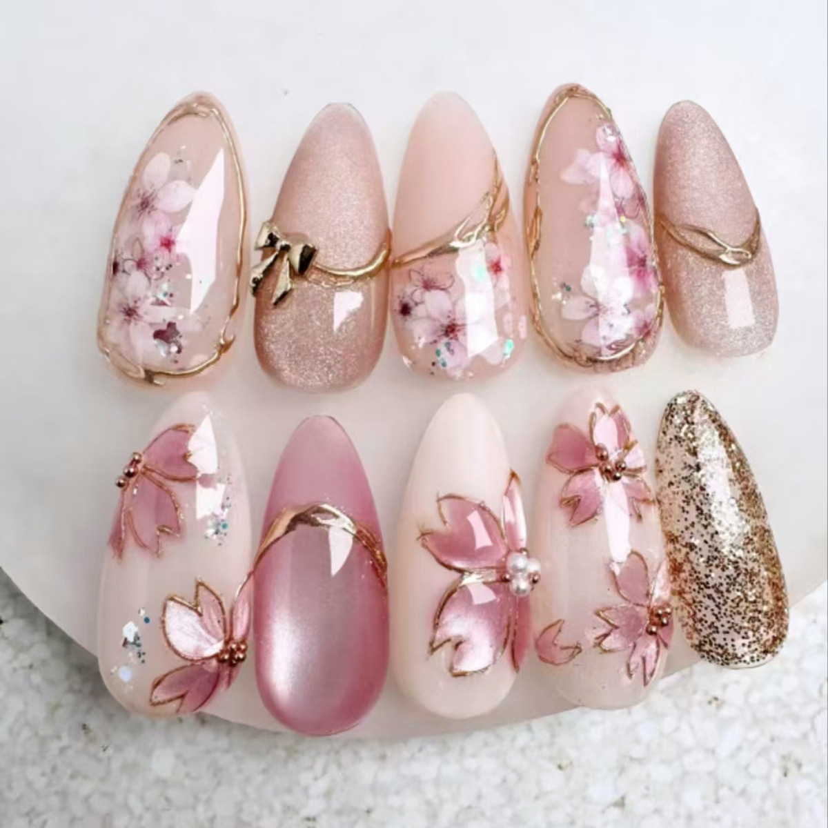 24 Unidades de Unhas Postiças  - Nail Art Full Cat Eye avaliação e preço