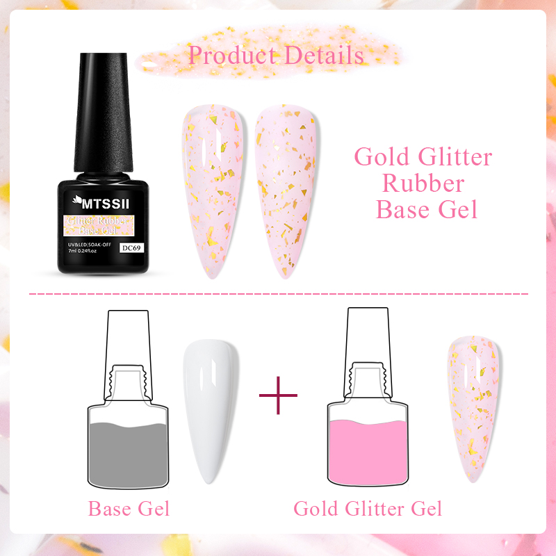 Mtssii 7ml glitter base de bor - Nail Foil Transfer avaliação e preço