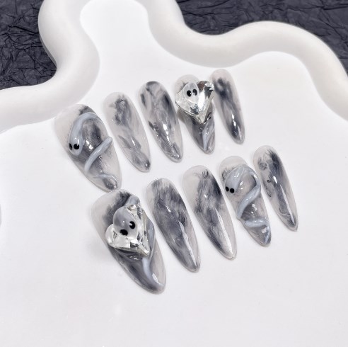 10 Unidades de Unhas Postiças  - Nail Art Full Cat Eye avaliação e preço