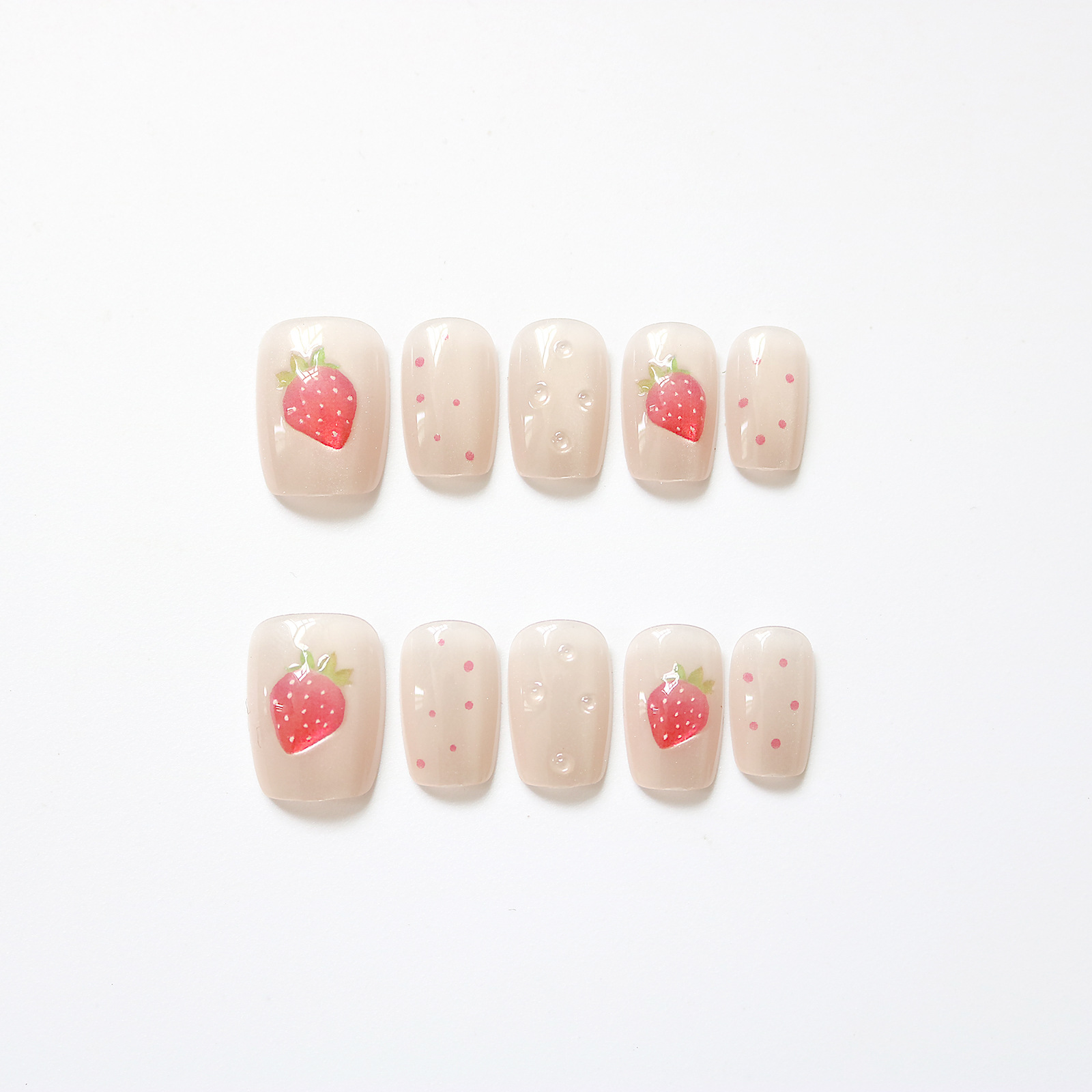 10 pçs curto quadrado olho de  - Nail Art Fake avaliação e preço