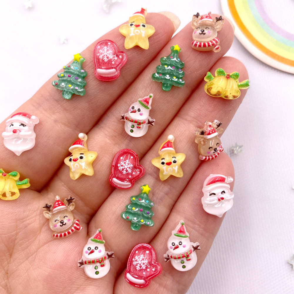 Mini Resina Flatback Rhineston - Nail Art Xmas avaliação e preço
