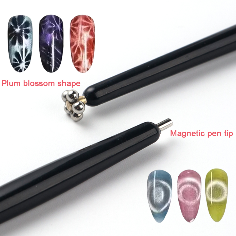 1/2 pçs fantasia dupla cabeça  - Nail Art Full Cat Eye avaliação e preço