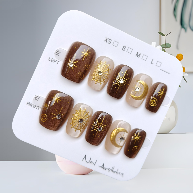 10 pçs outono e inverno série  - Nail Art Fake avaliação e preço