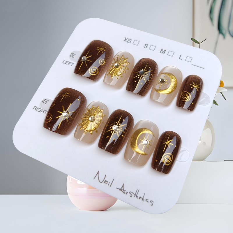 10 pçs outono e inverno série  - Nail Art Fake avaliação e preço