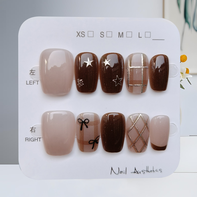 10 pçs outono e inverno série  - Nail Art Fake avaliação e preço