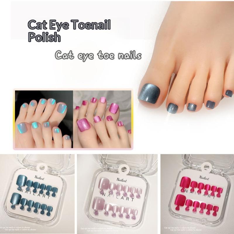 10 Peças/Caixa Unhas Postiças  - Nail Art Full Cat Eye avaliação e preço