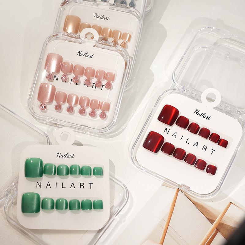 10 Peças/Caixa Unhas Postiças  - Nail Art Full Cat Eye avaliação e preço