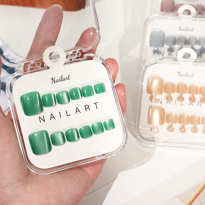 10 Peças/Caixa Unhas Postiças  - Nail Art Full Cat Eye avaliação e preço
