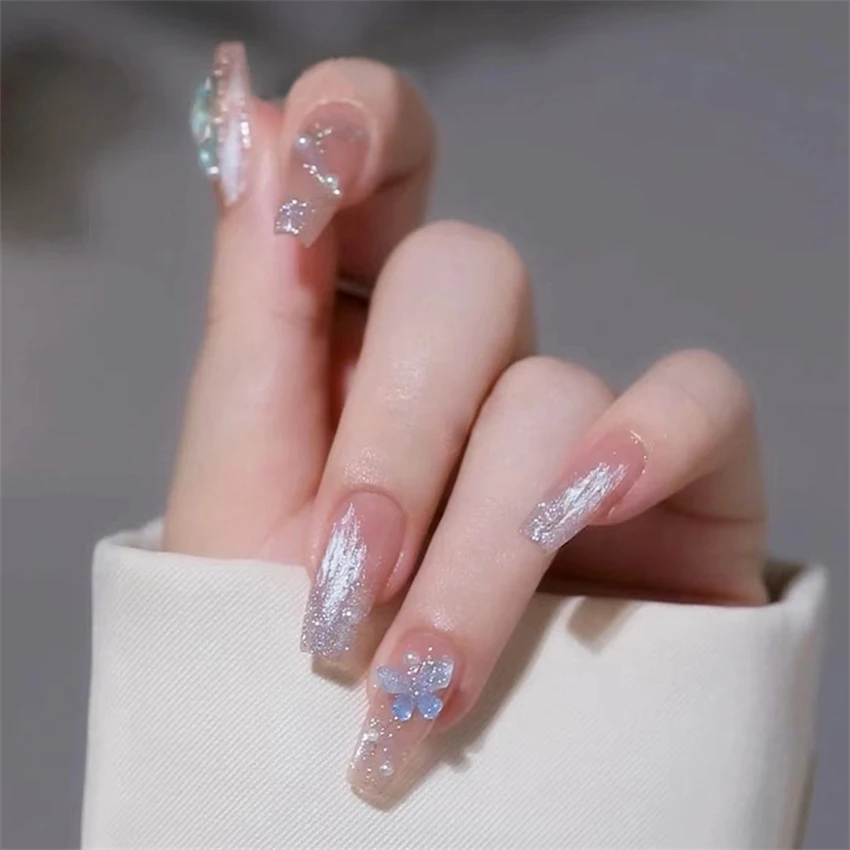24 pçs/set natal longo acrílic - Nail Art Xmas avaliação e preço