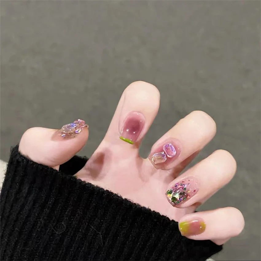 24 pçs/set natal longo acrílic - Nail Art Xmas avaliação e preço