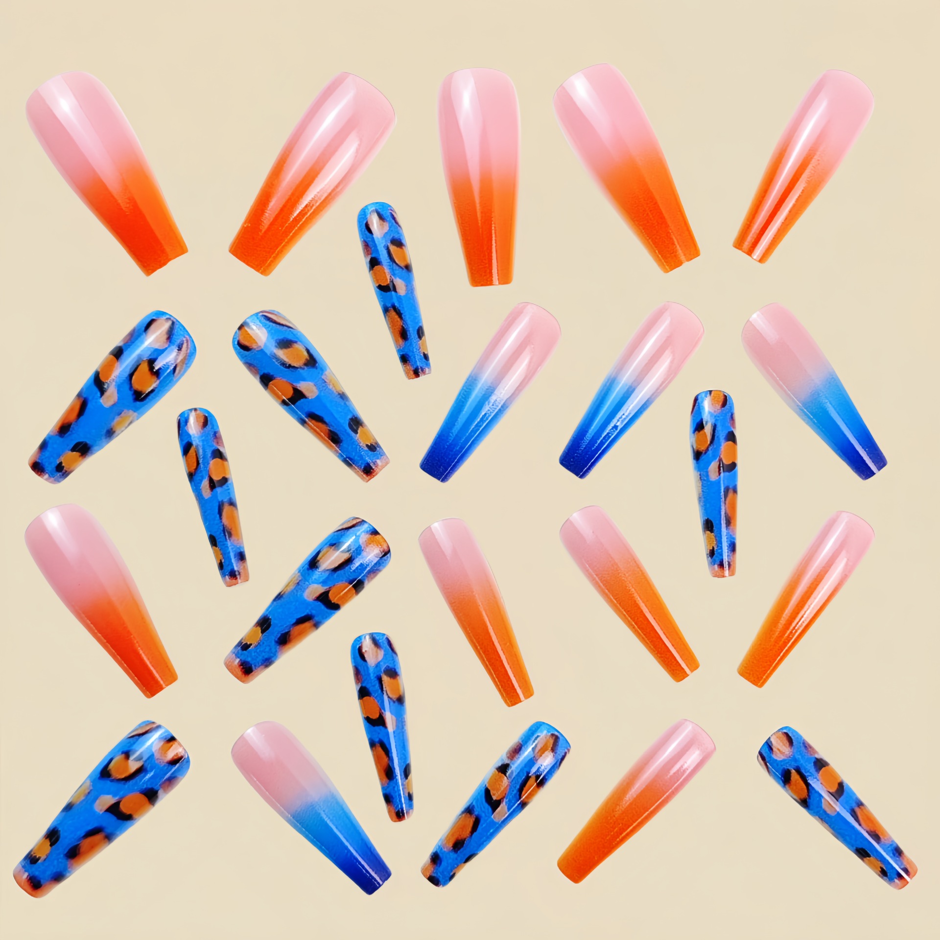 Unhas postiças em degradê lara - Nail Art Orange avaliação e preço