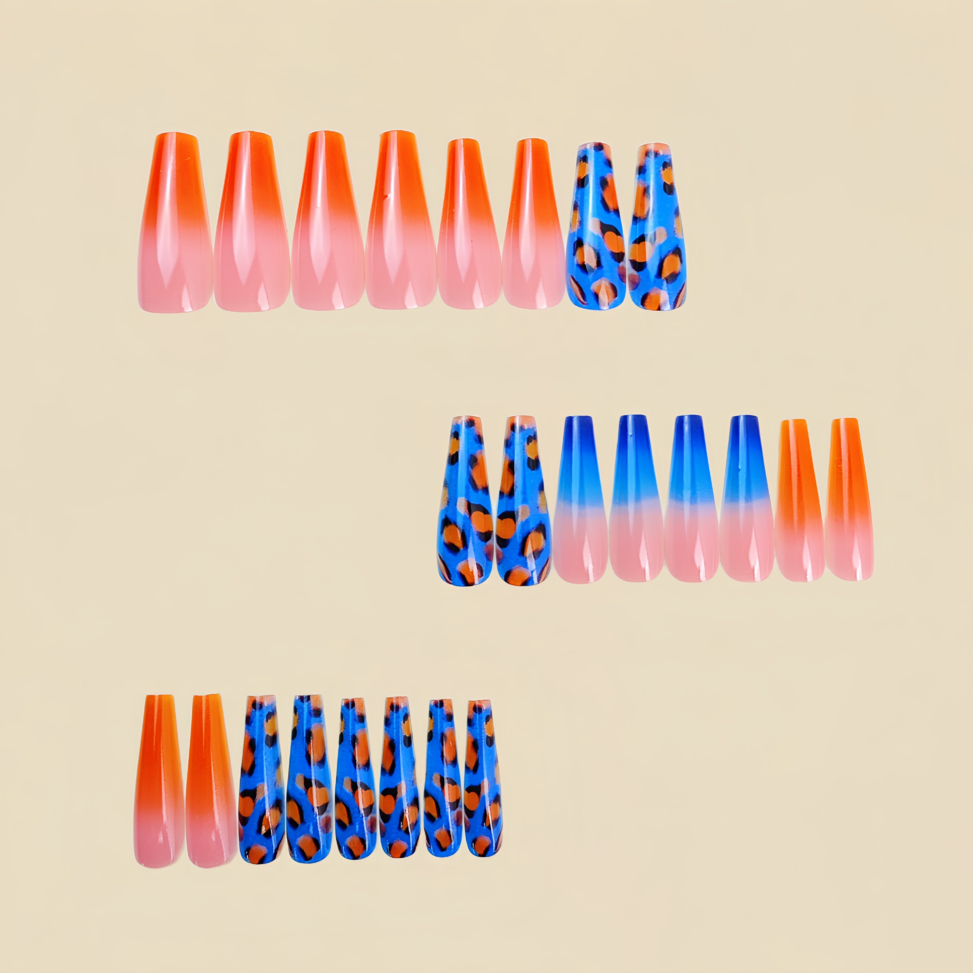 Unhas postiças em degradê lara - Nail Art Orange avaliação e preço