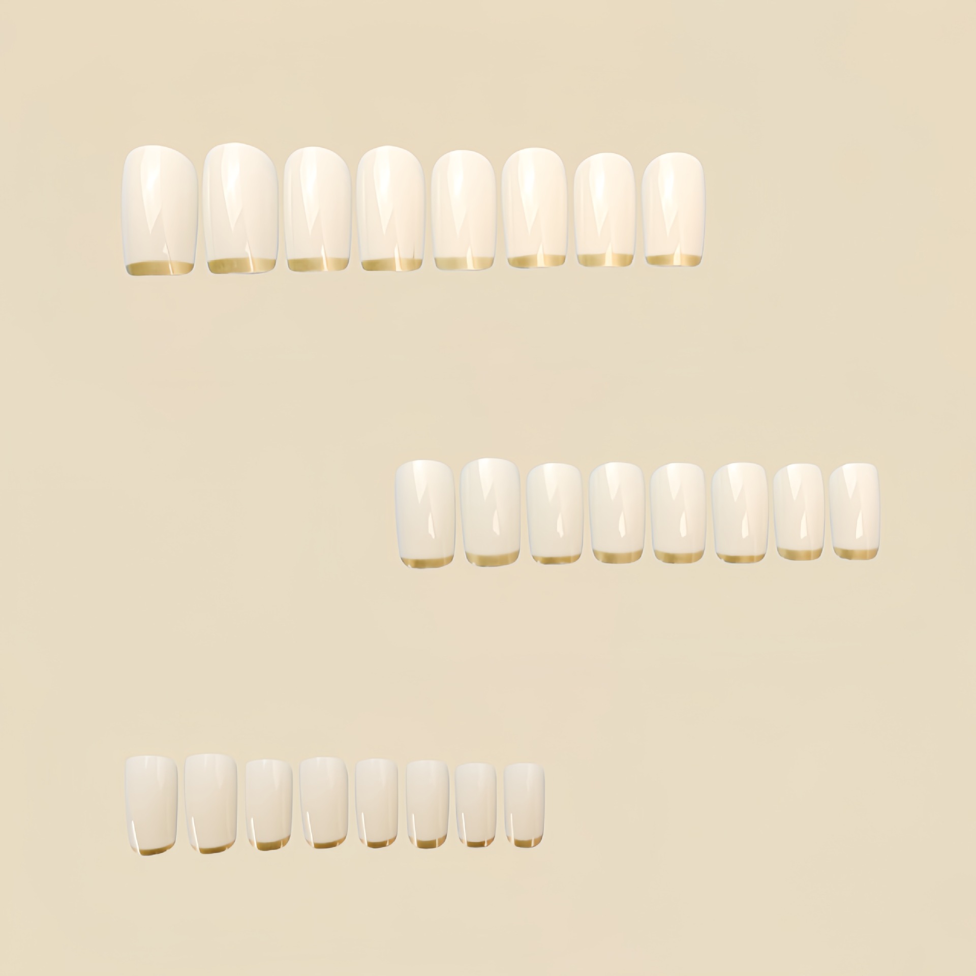 Unhas postiças médias para mul - Nail Art Fake avaliação e preço