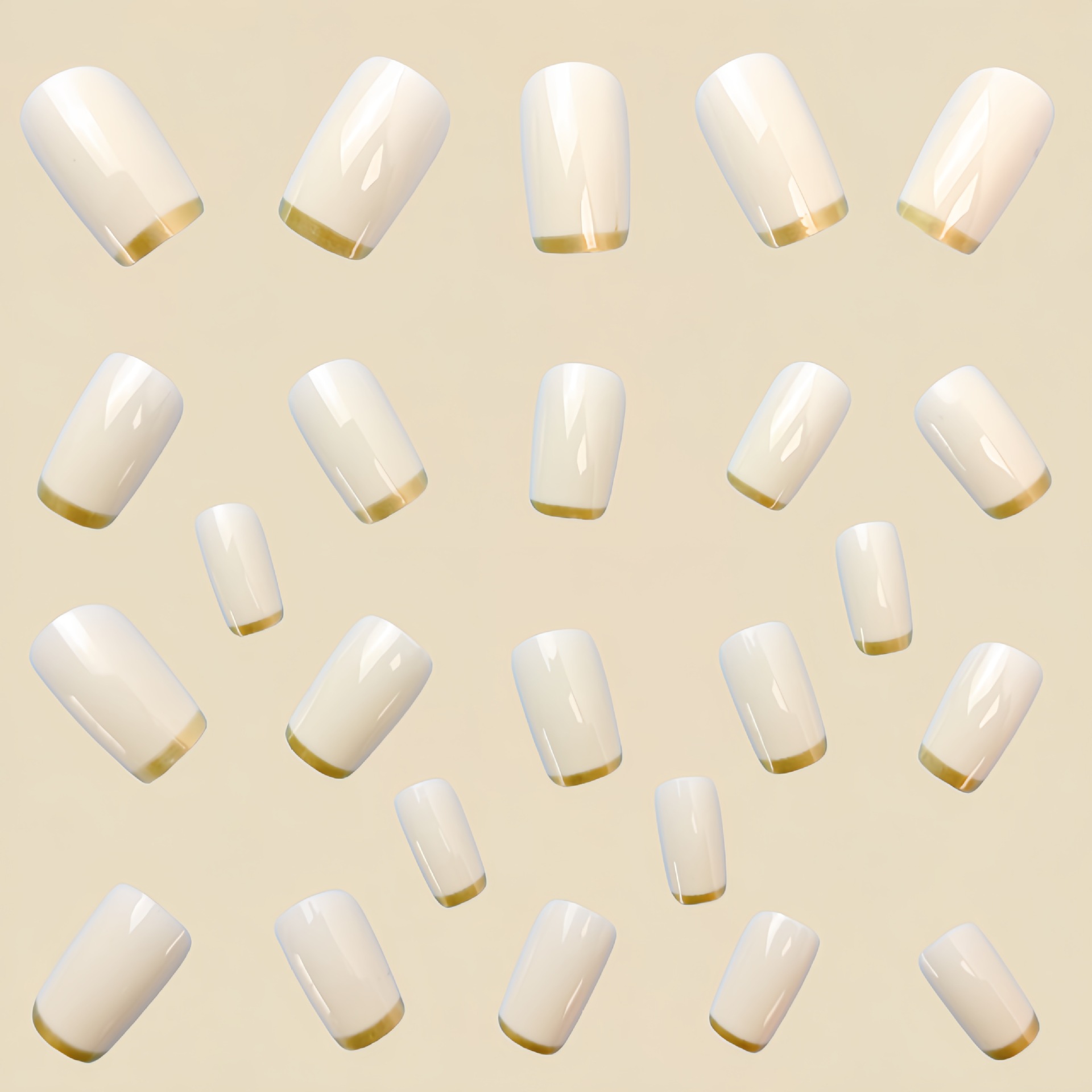 Unhas postiças médias para mul - Nail Art Fake avaliação e preço