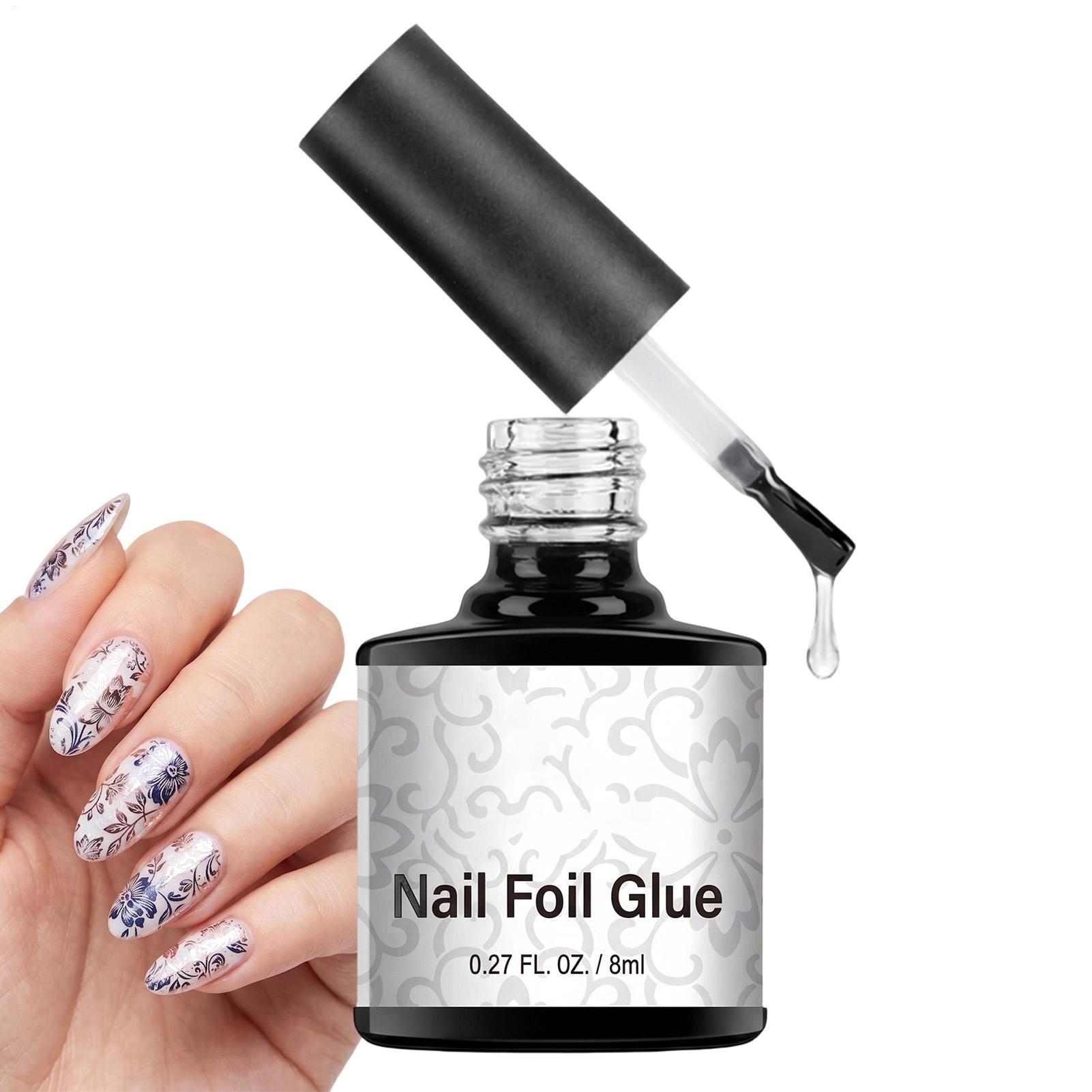 Cola para unhas com folhas met - Nail Foil Transfer avaliação e preço