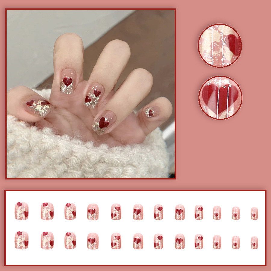 Conjunto de 24 unhas postiças  - Nail Art Fake avaliação e preço
