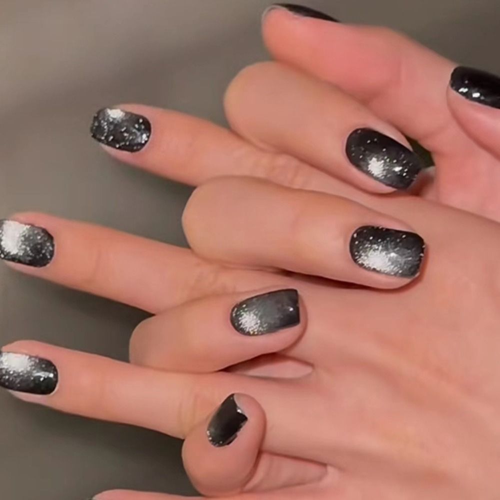 24 Unidades de Unhas Postiças  - Nail Art Full Cat Eye avaliação e preço