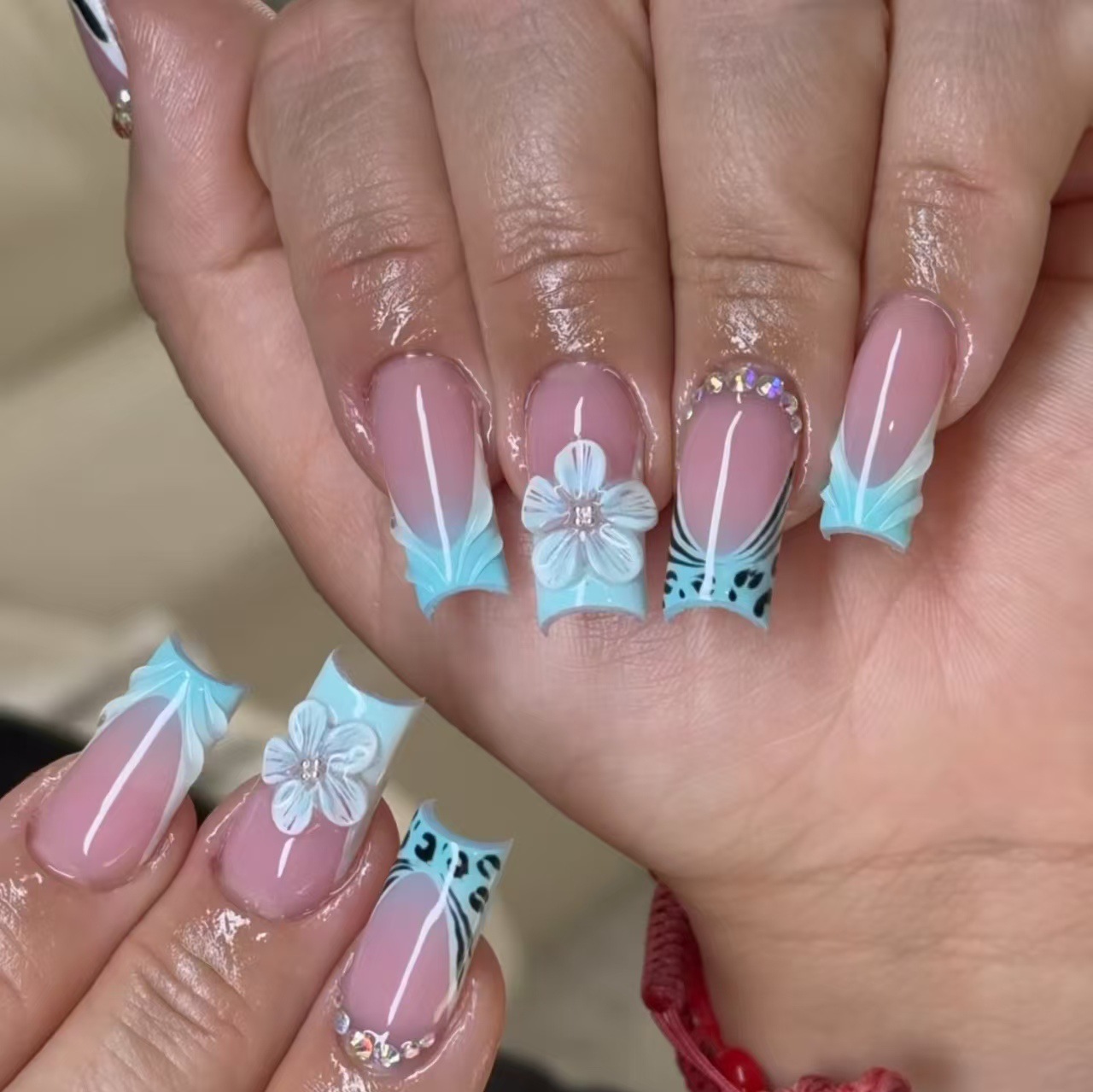 Unhas postiças médias para mul - Nail Art Orange avaliação e preço