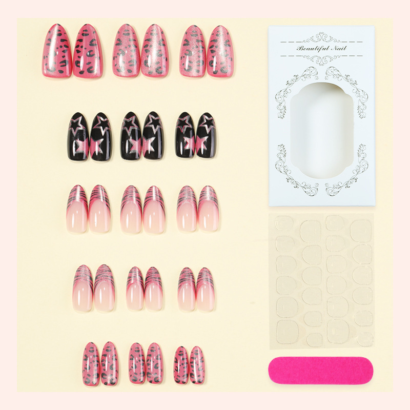 24 Unidades de Unhas Postiças  - Nail Art Full Cat Eye avaliação e preço
