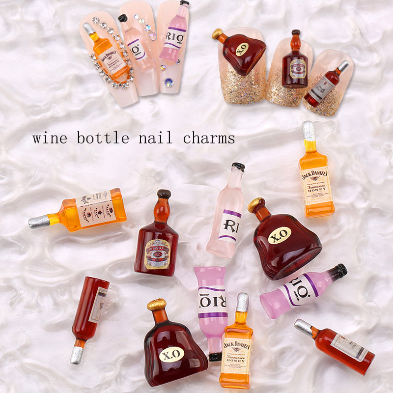 20 * pçs nova garrafa de vinho - Nail Art Xmas avaliação e preço