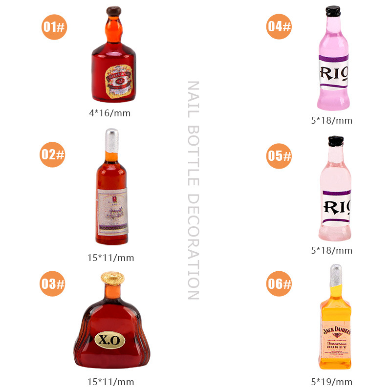 20 * pçs nova garrafa de vinho - Nail Art Xmas avaliação e preço
