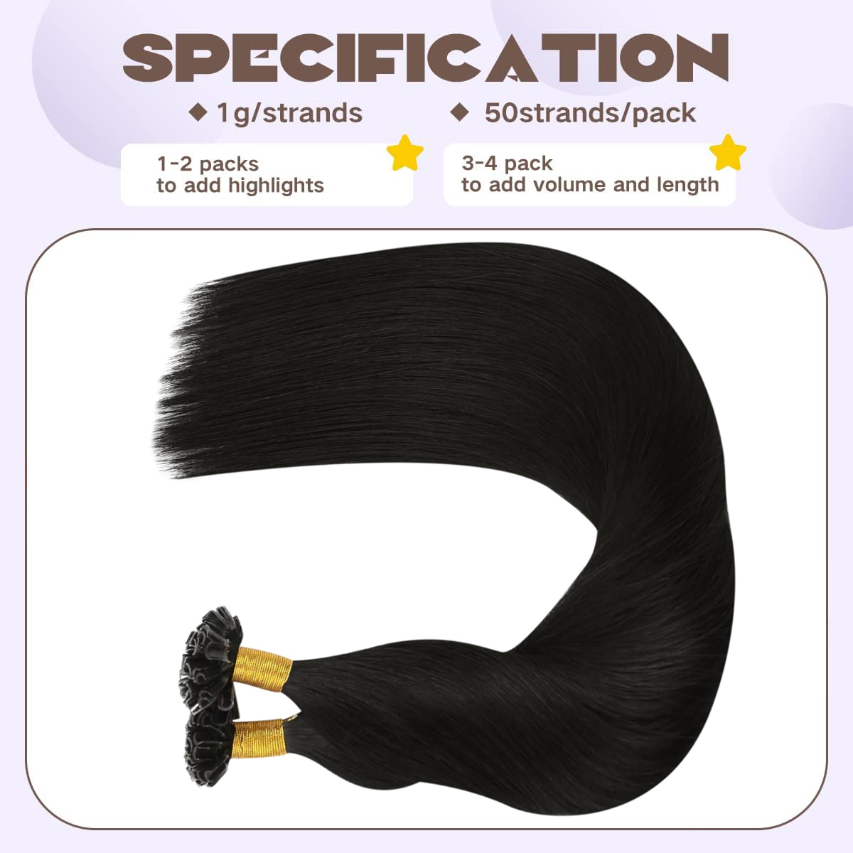 U ponta extensões de cabelo hu - Nail Art Natural avaliação e preço